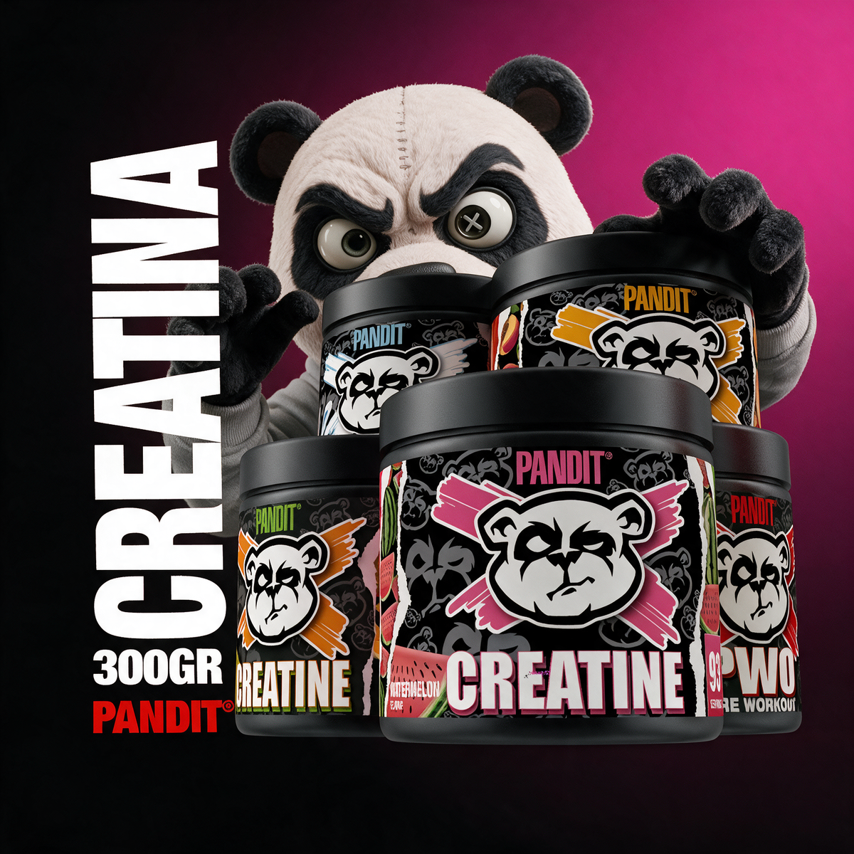 PANDIT® Creatina Monohidrato 300g.